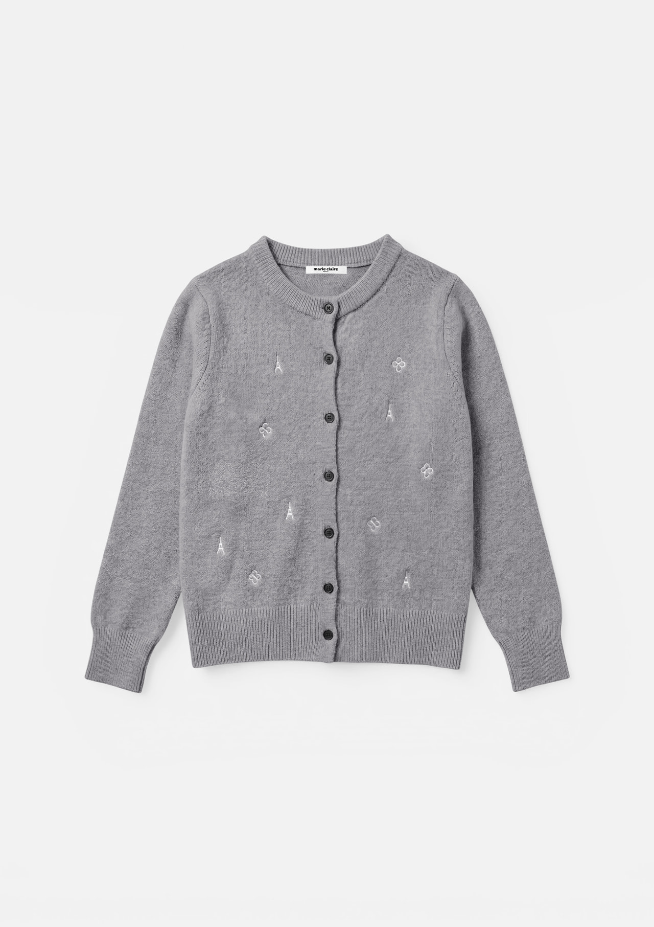 Marie Claire Lucky Clover Eiffel Tower🇫🇷Knit Sweater