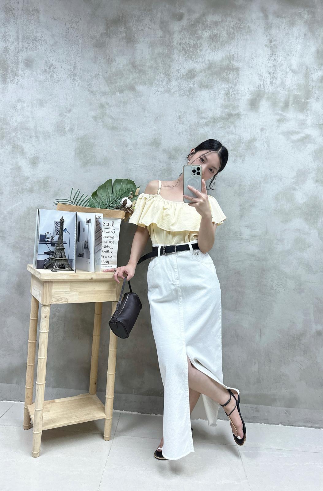 T08 兩著ruffle Top