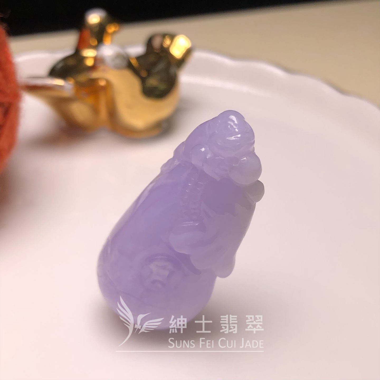 紫底蘭錢袋 B08198