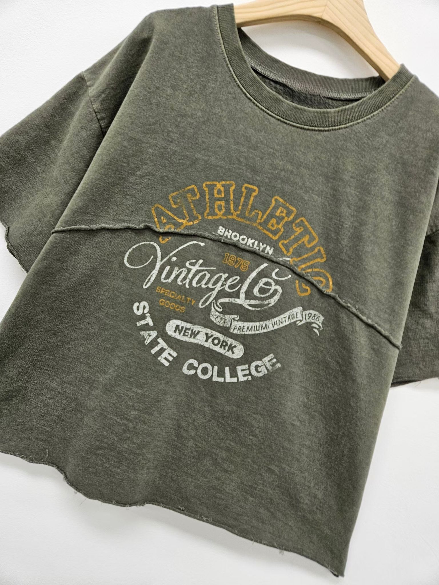 BO OE vintage washed 印字 top