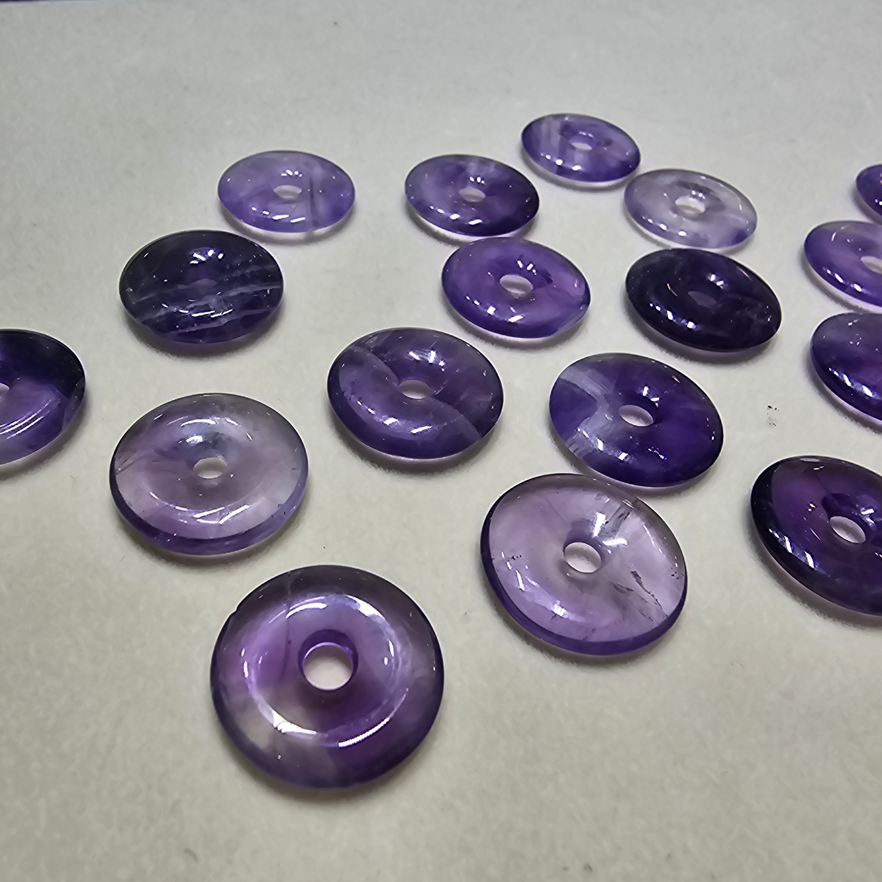 紫水晶平安扣吊咀