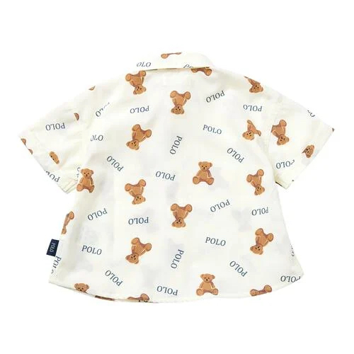 🇯🇵預訂 日本直送🇯🇵Polo Baby標誌小熊滿印口袋短袖恤衫