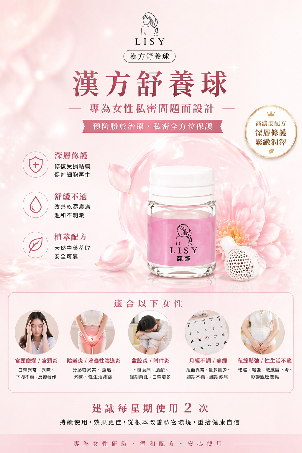 29/4出貨 醫療級 （試用裝）私密全方位❤️私密健康自信｜LISY 修護