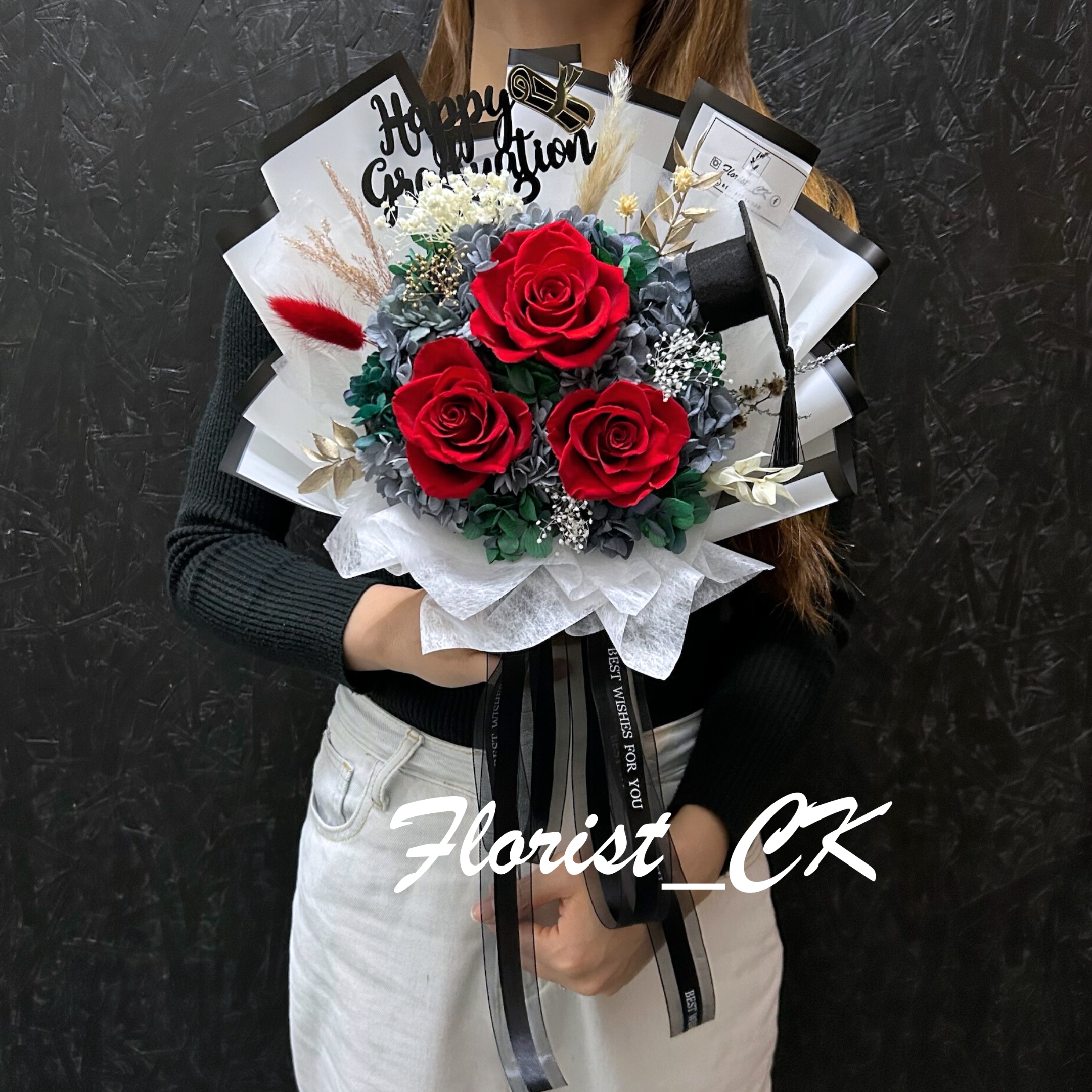 Fantasy Red｜永生玫瑰花束 (3 朵 / 6 朵 / 9 朵 / 12 朵；預訂款)