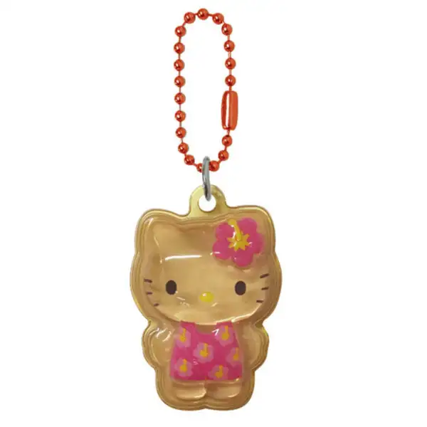 Sanrio 滴膠迷你掛件 黑皮夏威夷風 Hello Kitty 