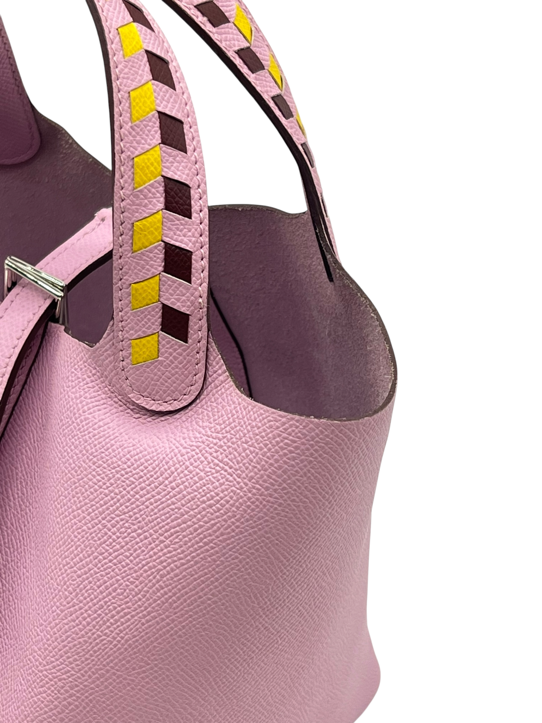 Pre-Owned HERMÉS Mauve Sylvestre Picotin Lock Tressage Stamp D / Product Code: 26050602