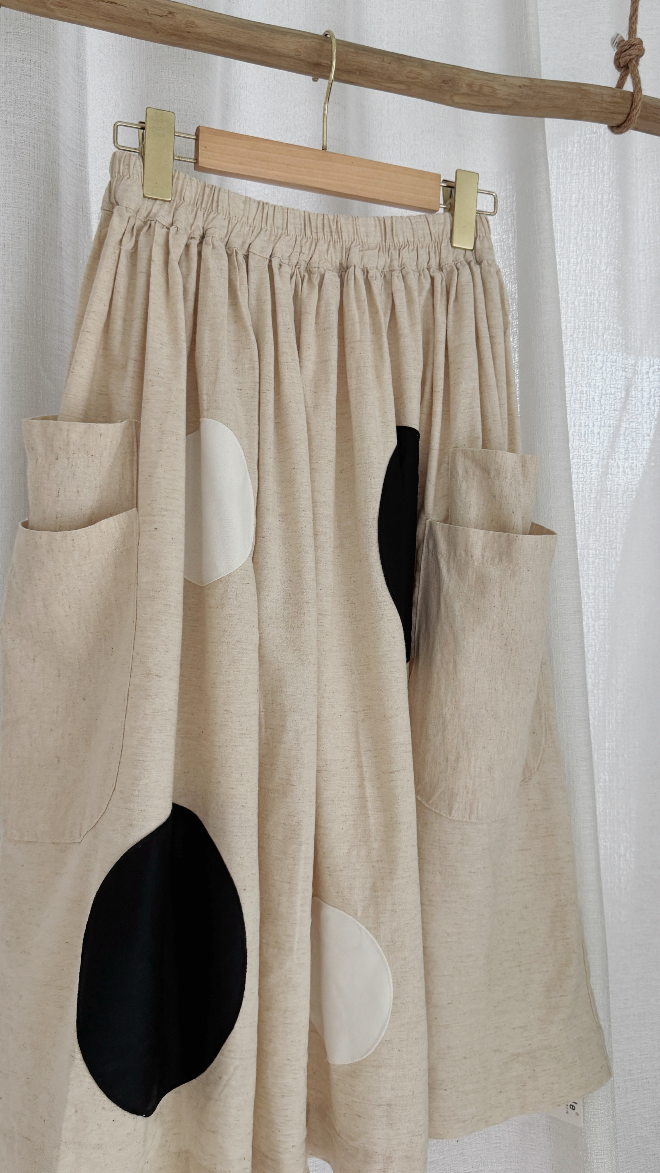 小圈子文艺感棉麻半裙