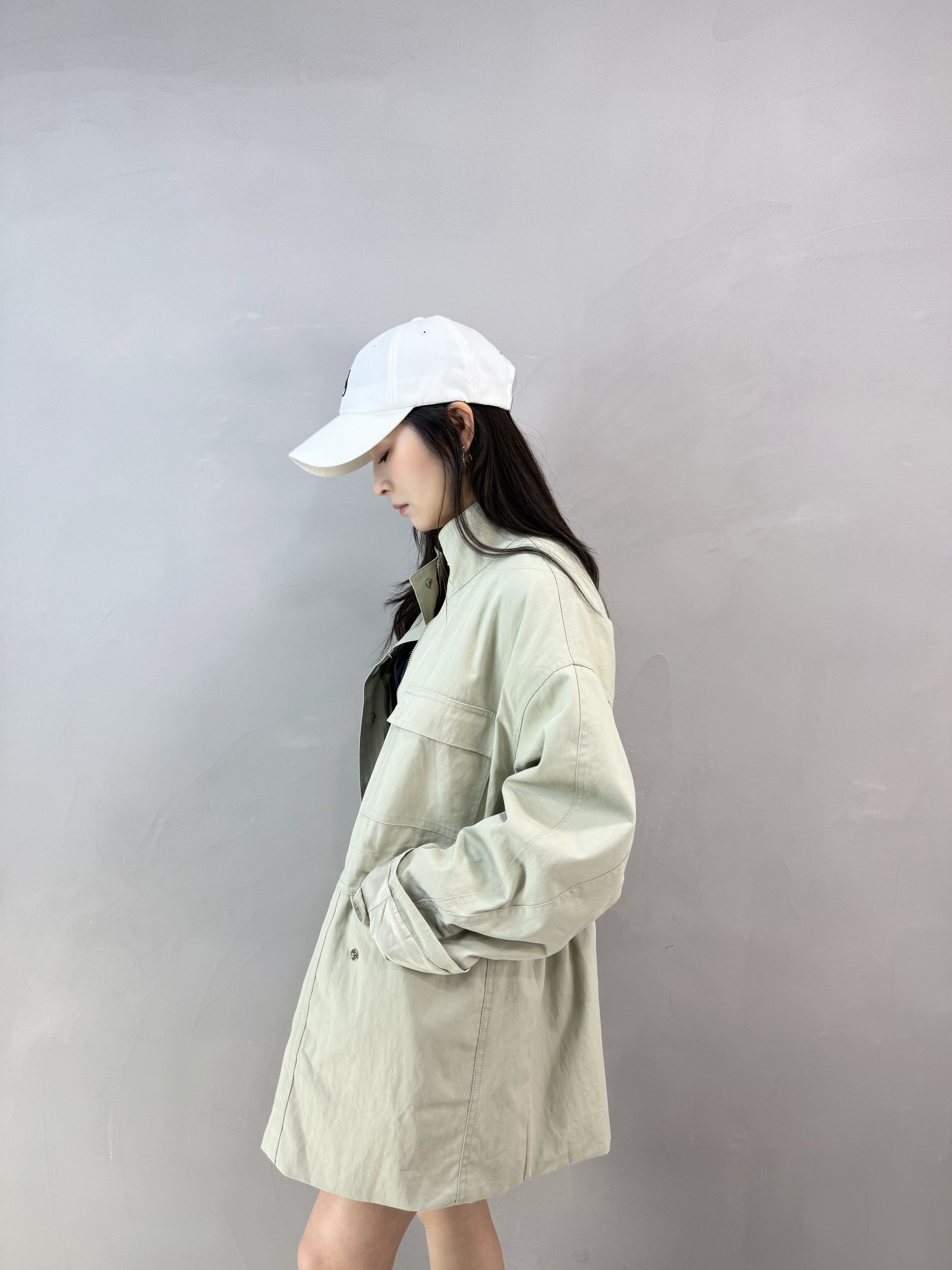 H75 洗水灰綠軍褸