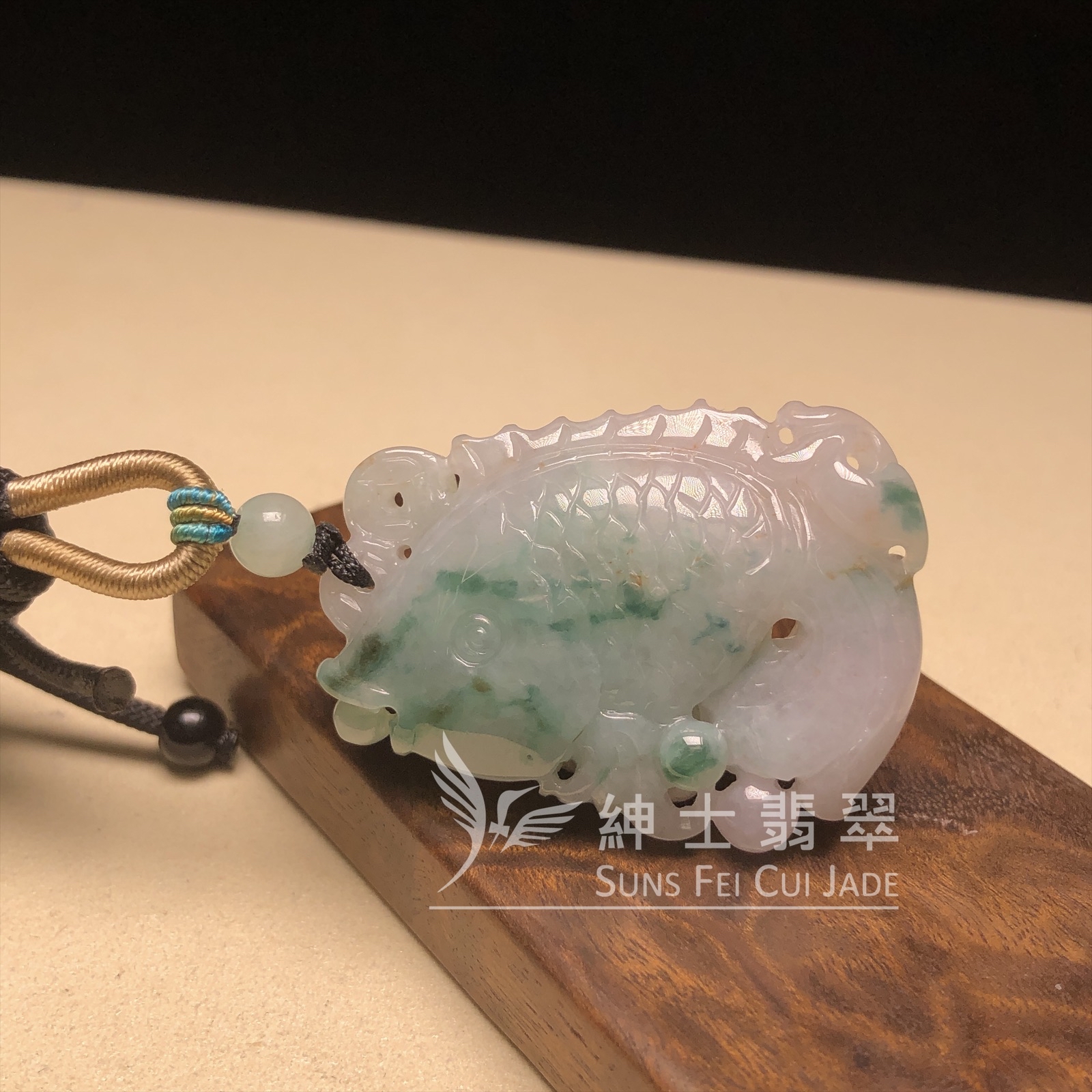 B08718 飄花年年有餘吊墜