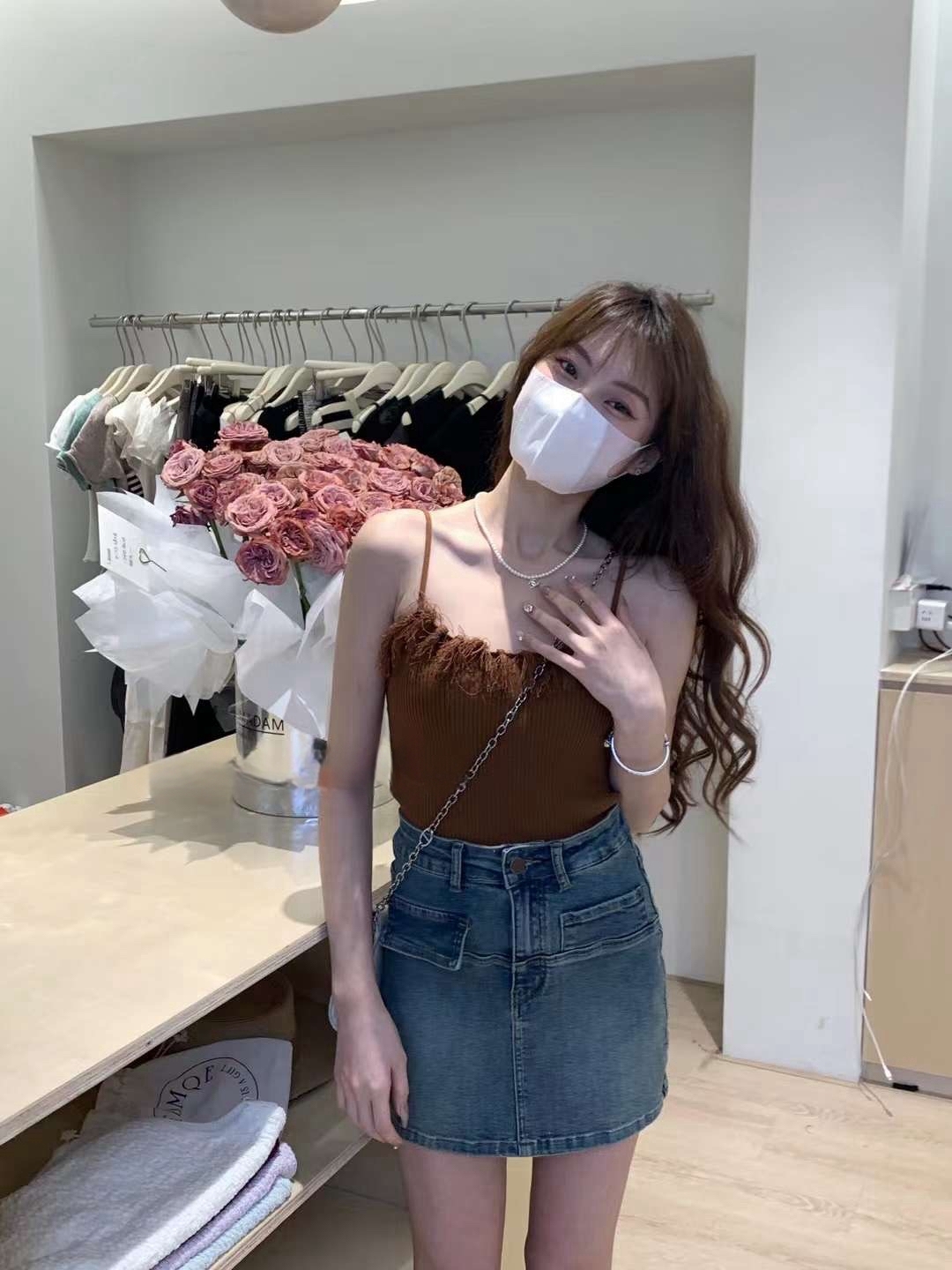 Knit-Fringe Cami Top 韩系针织流苏吊带小背心🎽 (3 Colour ) 