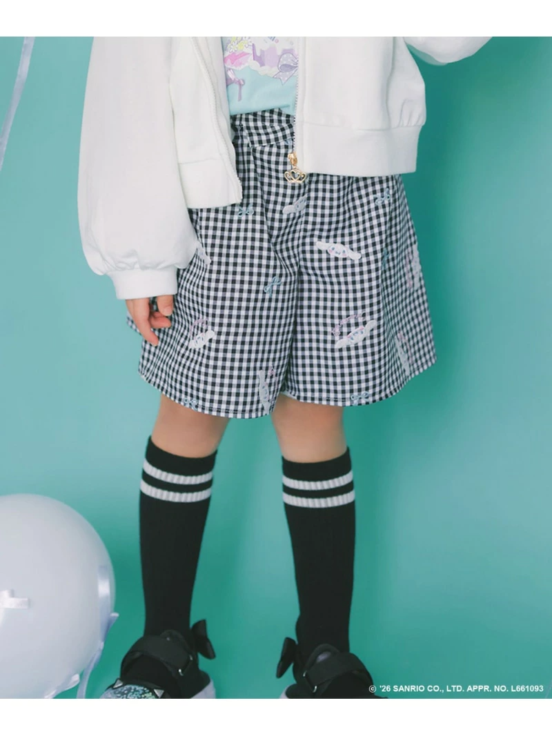 🆕【⭐訂購⭐】🇯🇵  日本直送🌀#Cinnamoroll  刺繡 格紋 寛鬆短褲［2款選］🌀[ELCA-0211][260424]