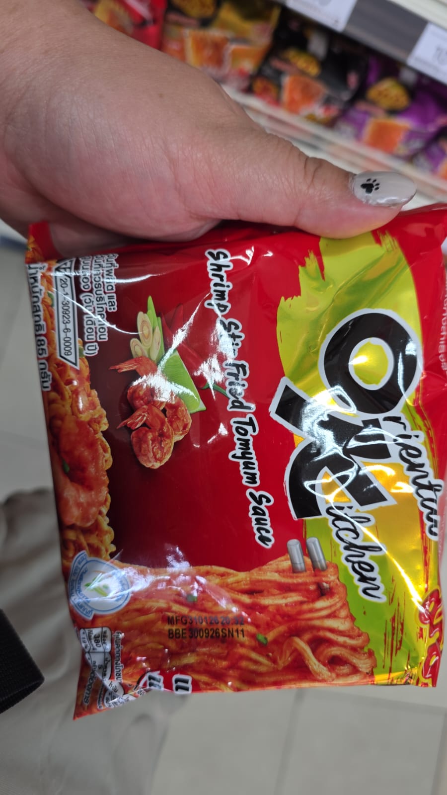 ok麵 shrimp stir fried tomyum sauce 單包