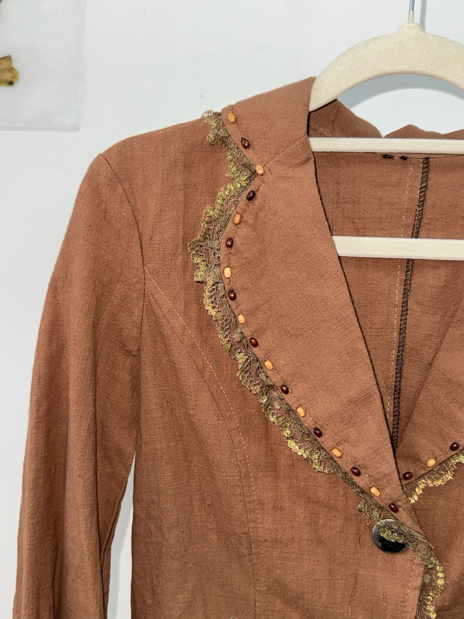 Vintage Brown Collar Jacket