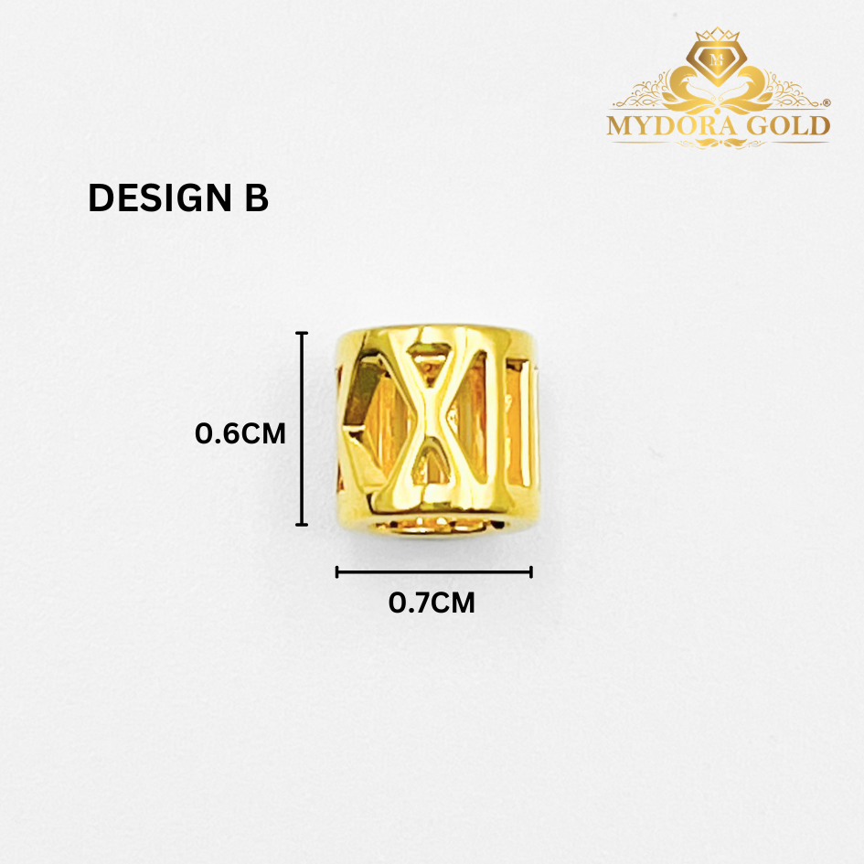 MYDORA Bead Huruf Roman (5G) l EMAS 916/22K