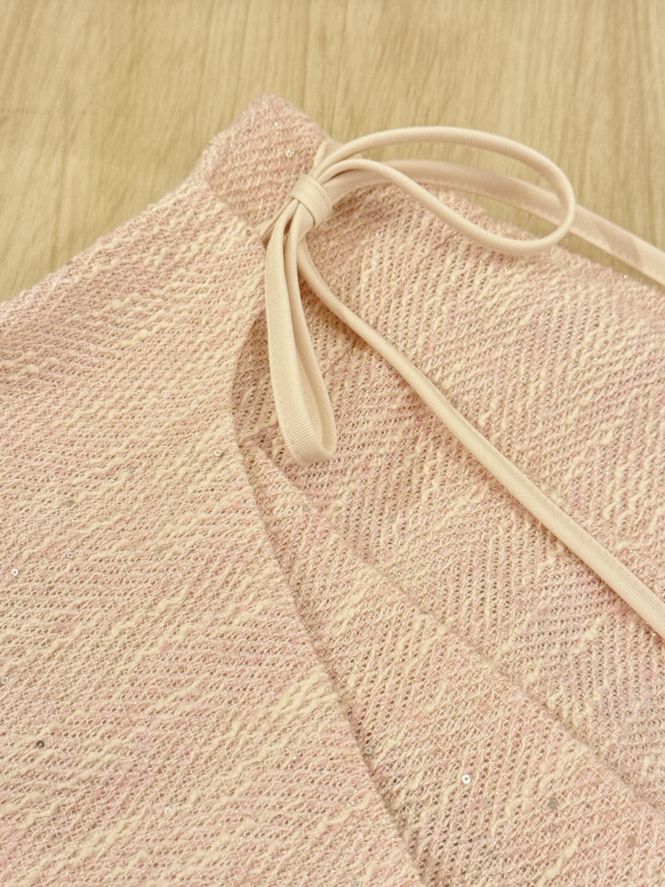 #HANNA-made# The Shimmer Tweed Pleat Pants