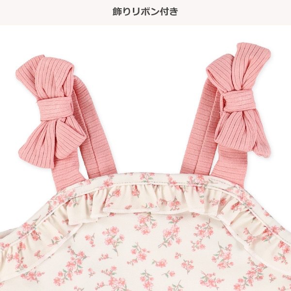 🇯🇵預訂 日本直送🇯🇵兩色吊帶碎花滿印分體泳衣