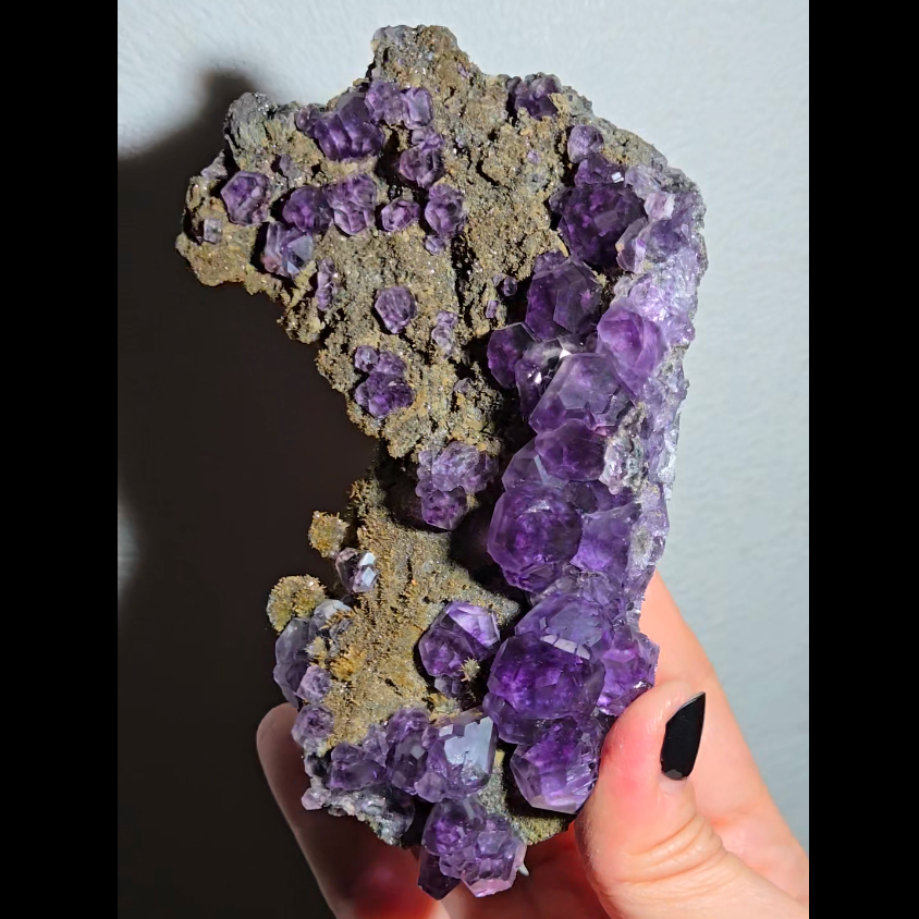 Tanzanite fluorite with perfect dodecahedrons - FL360