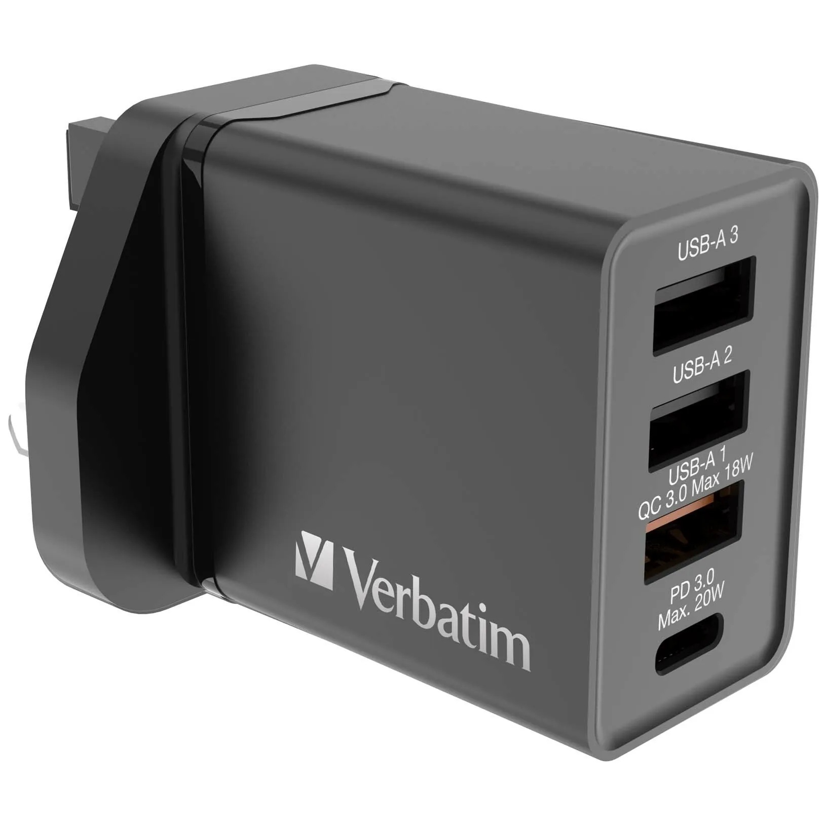 Verbatim 威寶｜4端口30W PD & QC 3.0 USB 充電器