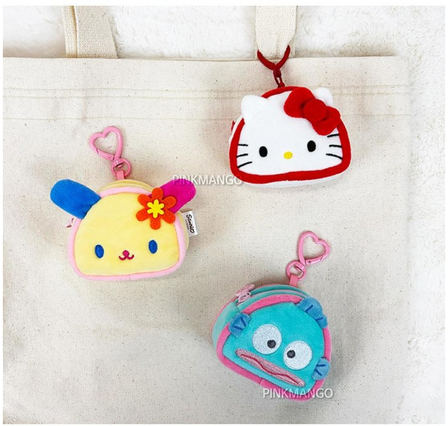 【預訂】韓國直送 Sanrio 飯糰造型收納小包鑰匙扣盲盒套裝