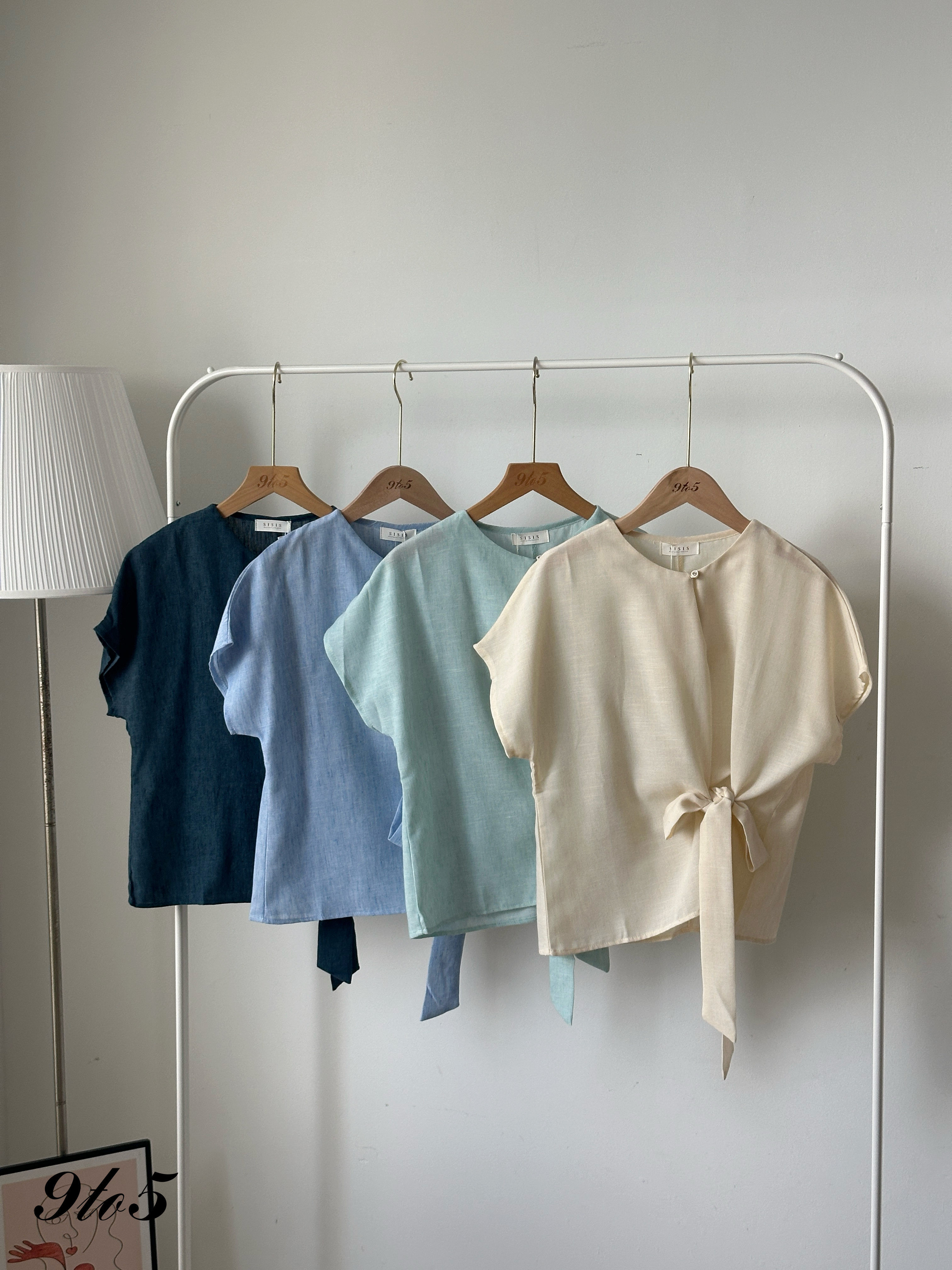 T4211 Tie Waist Top - 4 Colors