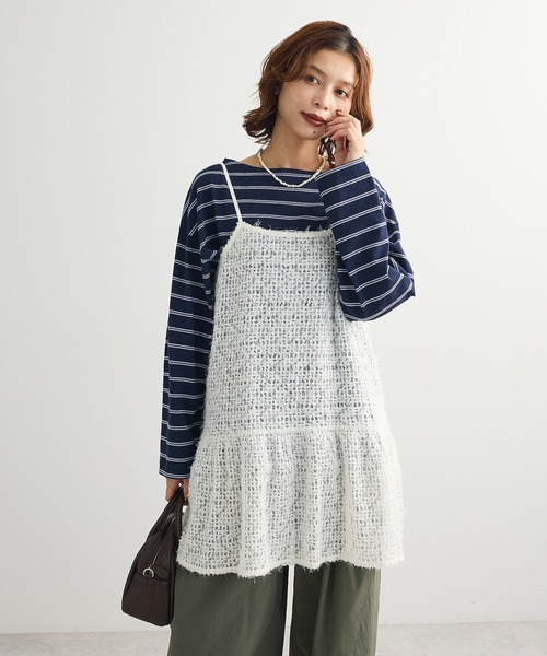 蕾絲吊帶背心layer