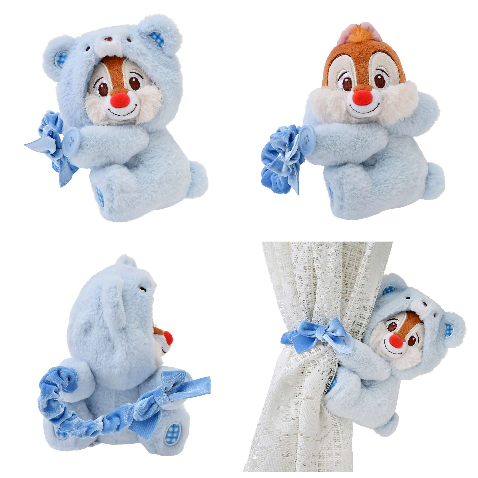 日本預訂📍日本Chip and Dale可愛熊仔樣系列 - 窗簾收納公仔