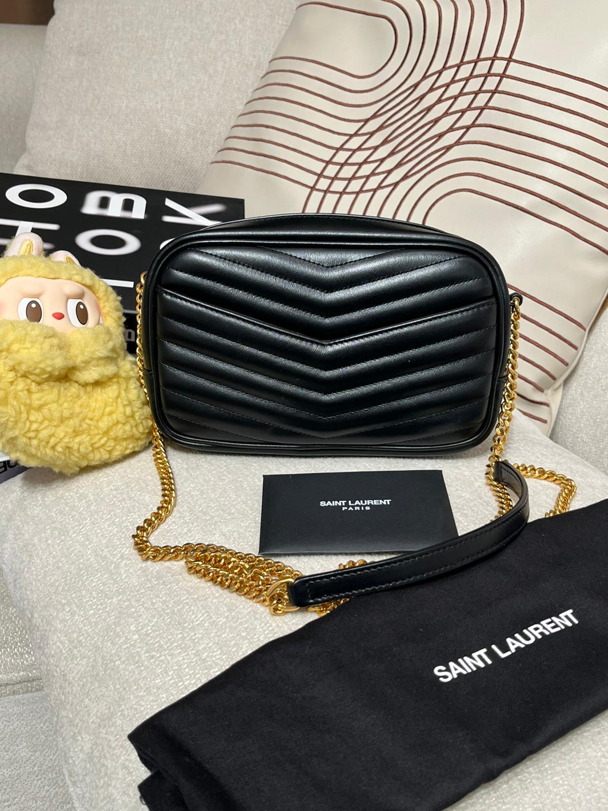 Ysl Mini Lou Camera calfskin bag 10%Authentic,99%new ✅ certificate✅dust bag