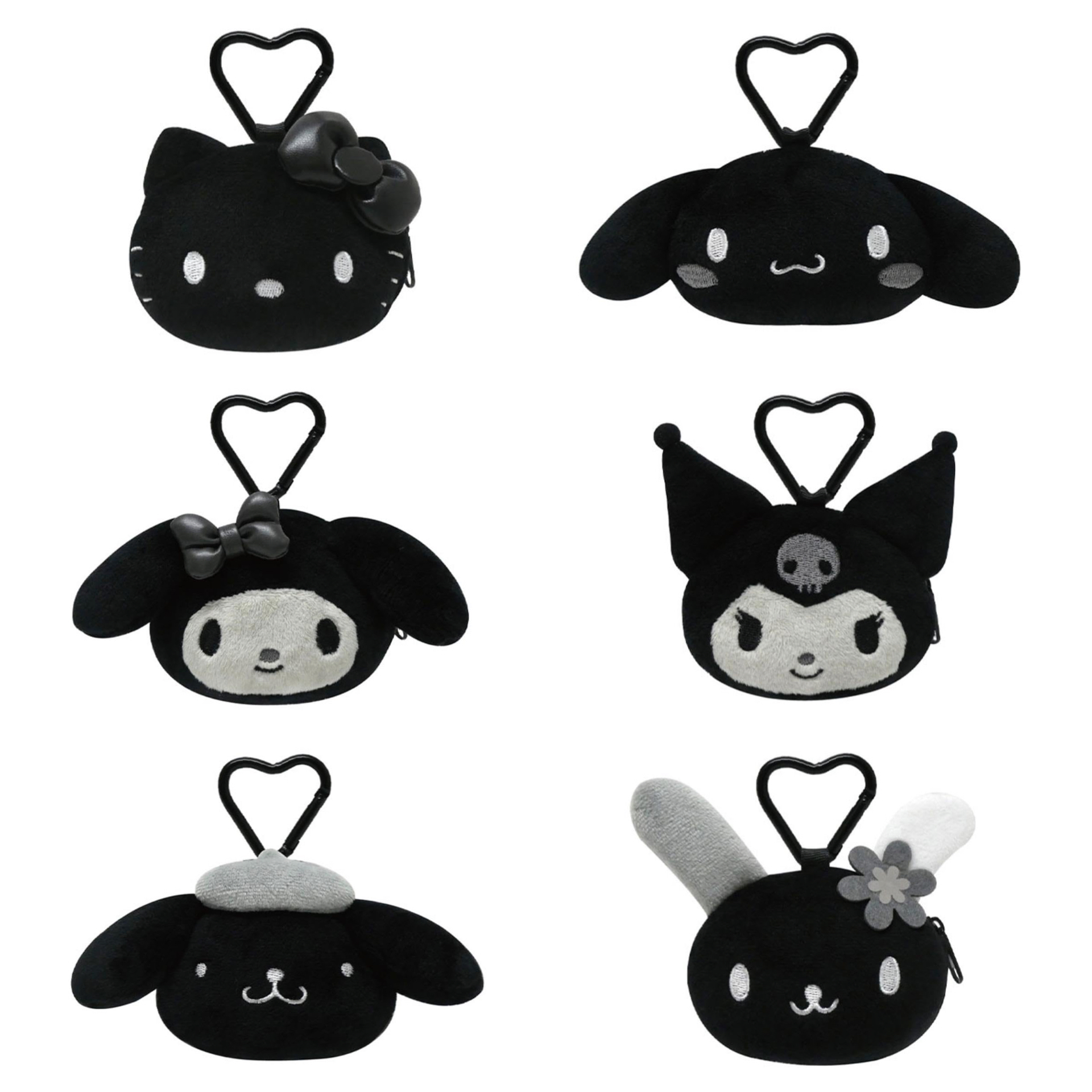 日本預訂📍日本Sanrio黑色風格系列 - 心形扣袋仔 2026年5月中下旬出貨