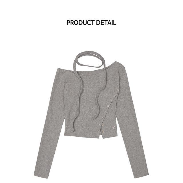 Rose Frantz ♥ Eyelet Tie Long Sleeve/追跡付 Rose Frantz [10/11 Advance Shipment] Eyelet Tie Long Sleeve