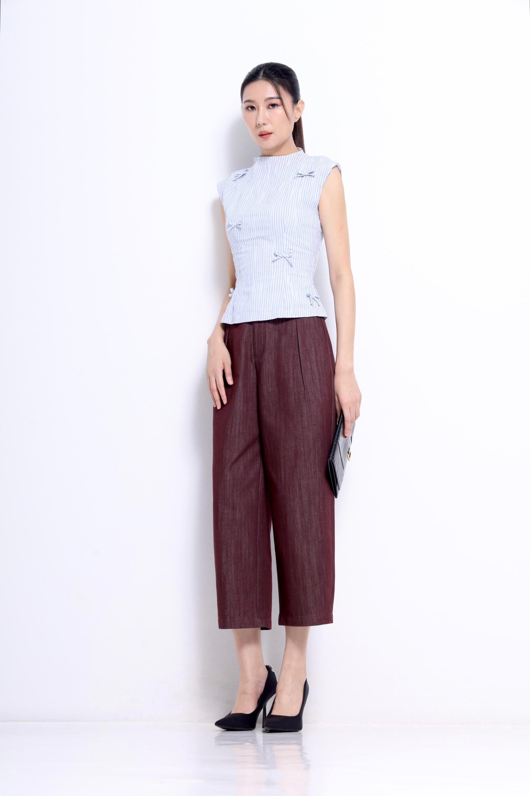 CB2752 Avery Bow Detail Sleeveless Top