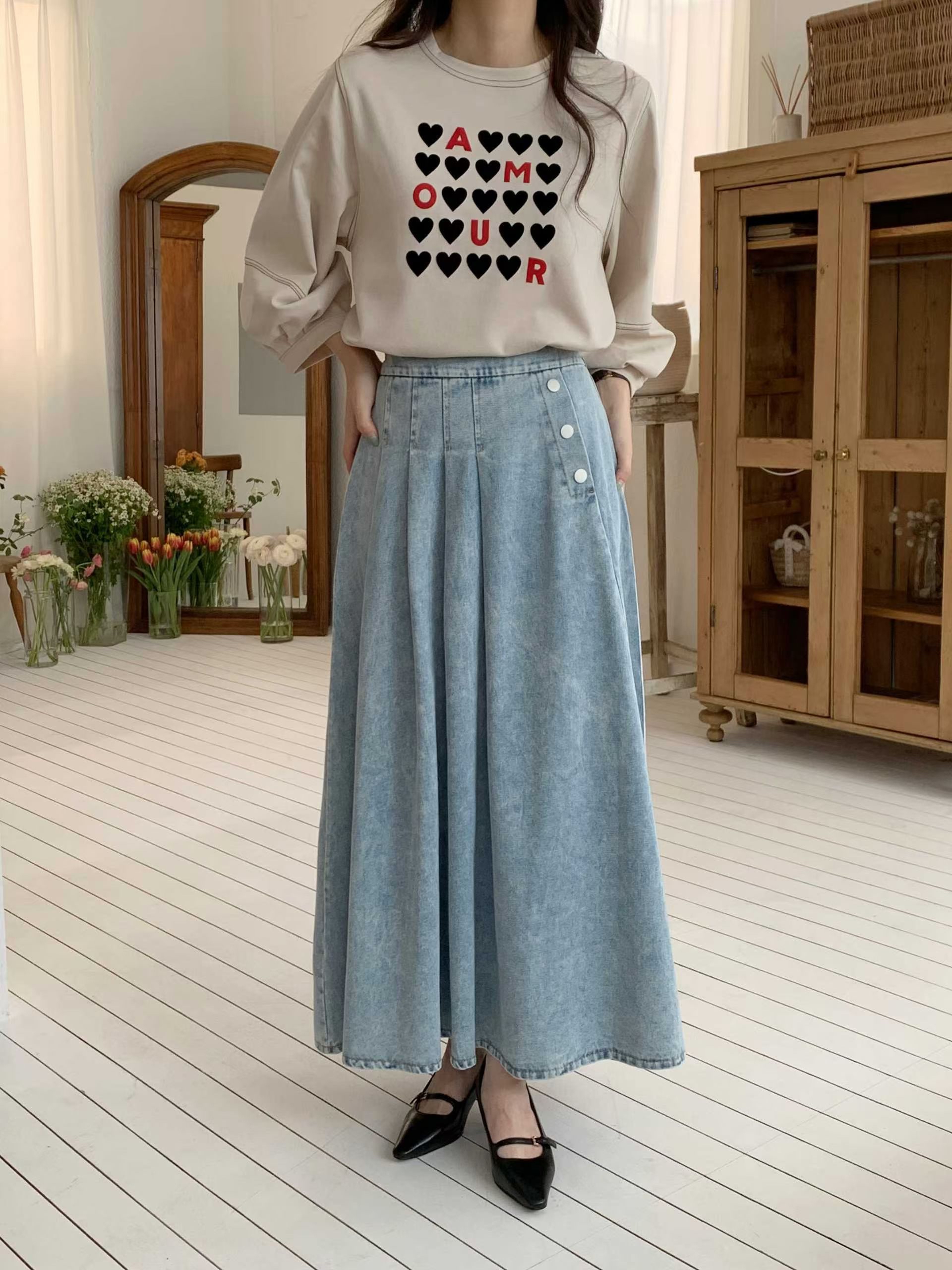 CT30 半截牛仔裙