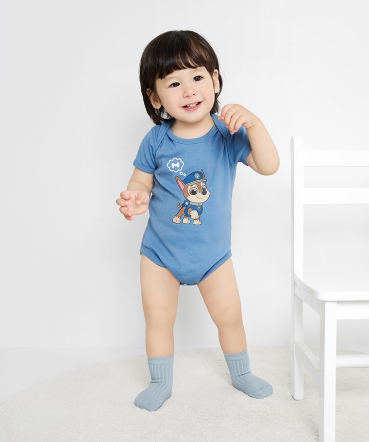 💚預訂 台灣直送💚四色Paw Patrol汪汪隊立大功系列人物印花純棉短袖包屁衣