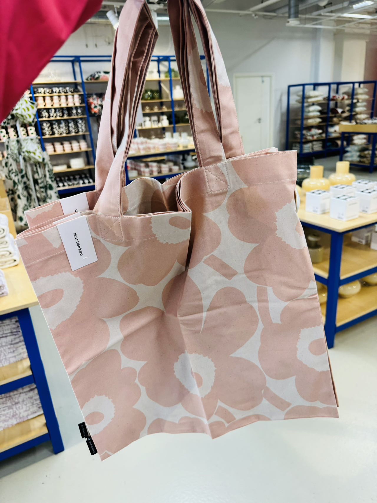 Marimekko Tote Bag粉紅色經典花