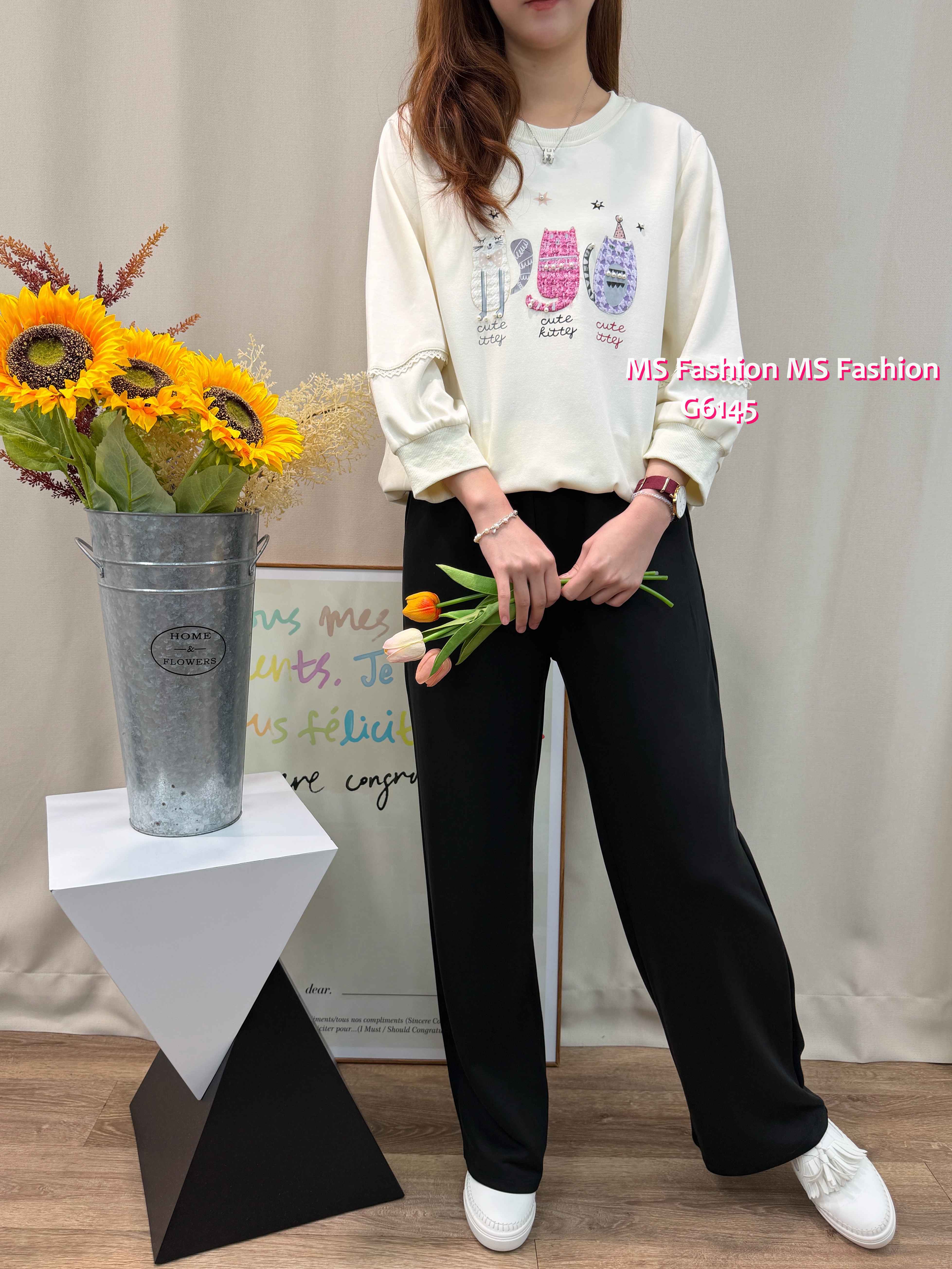 G6145 韓國🇰🇷可愛貓咪top