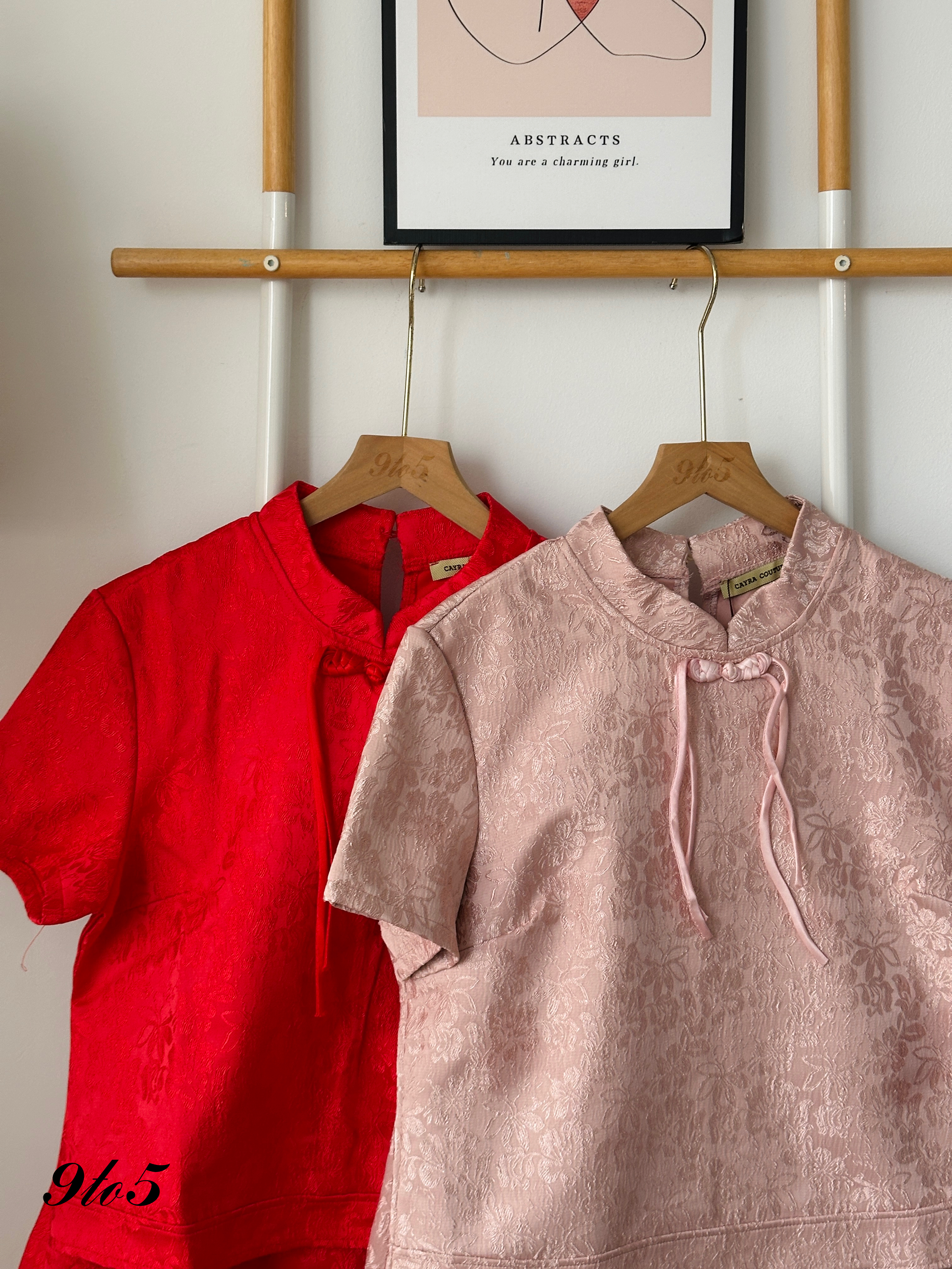 D2306 Cheongsam Matching Set - 3 Colors