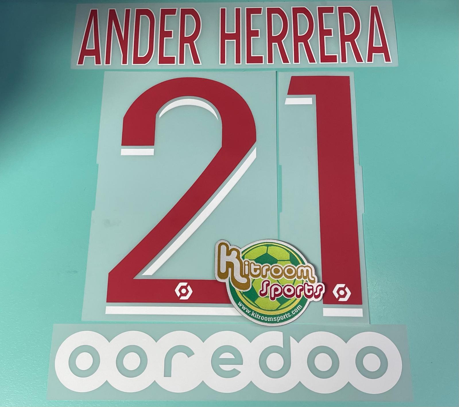 2020-21 PSG Home Nameset #21 ANDER HERRERA