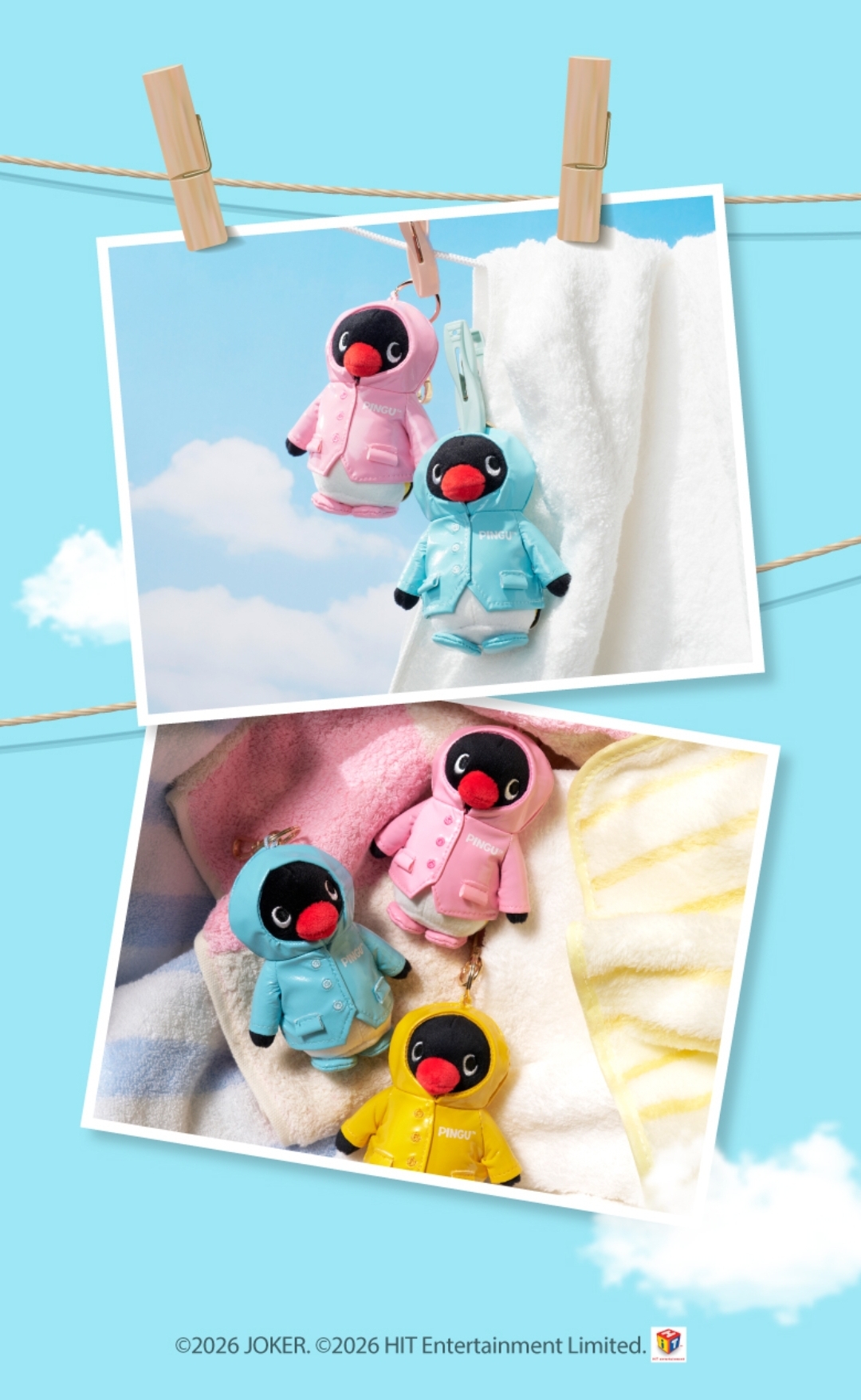 韓國 Pingu - CGV X Pingu keyring 雨褸版