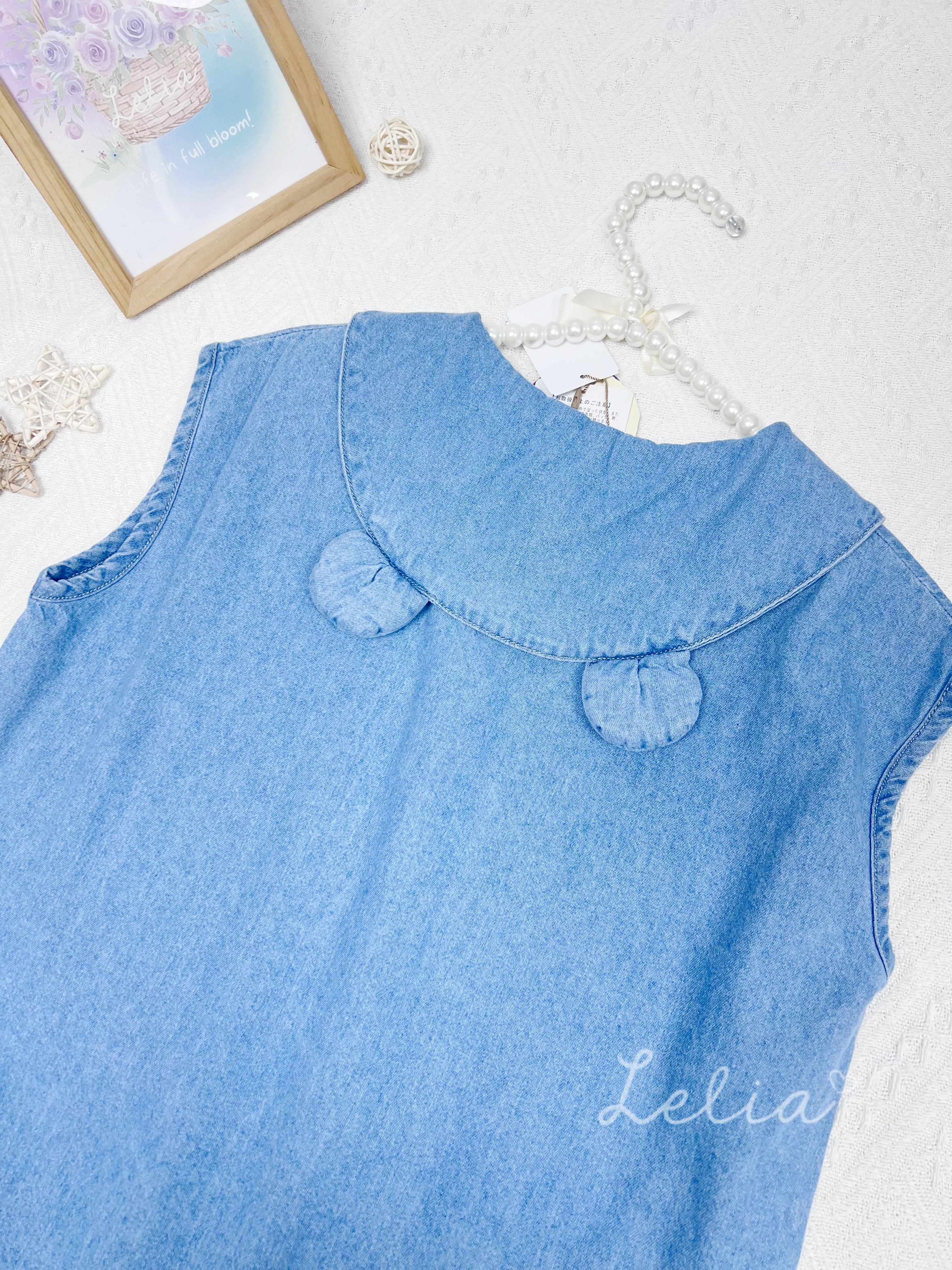 ▫️現貨▫️tete a tete熊仔背牛仔上衣Size130