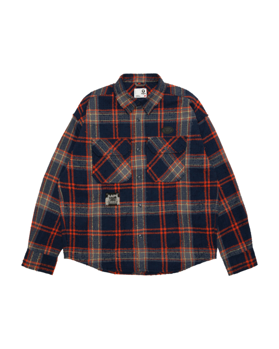 AAPENOW AAPEUNVS Plaid Long-sleeve Shirt (8592XXR)