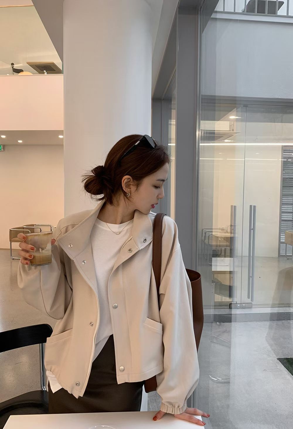 OB OE 優閒風拍鈕外套