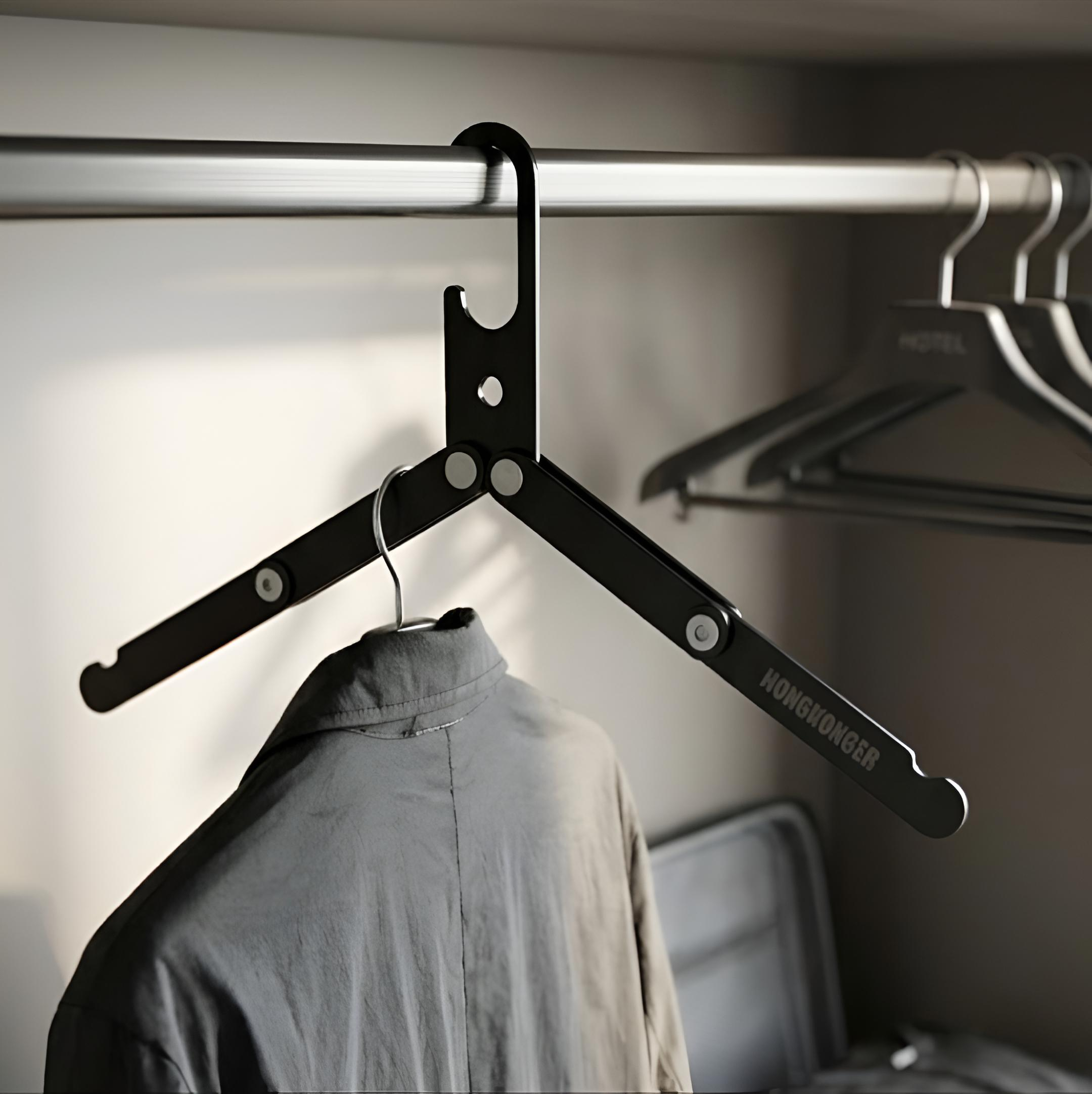 【旅行必備】超輕鋁合金折叠衣架 (專屬刻字)