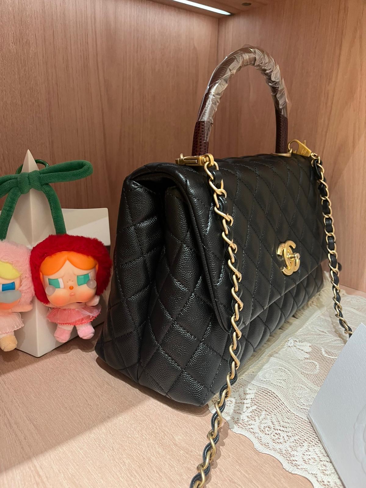 Chanel Coco Handle Medium 100%Authentic, 98%New ✅ 專門店收據✅28卡 ✅dust bag ✅box