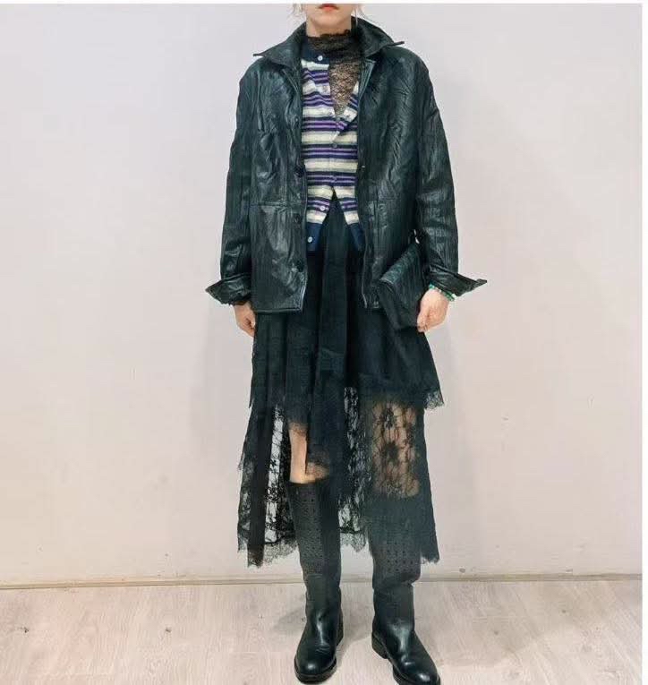 小羊皮Wire 領邊jacket 