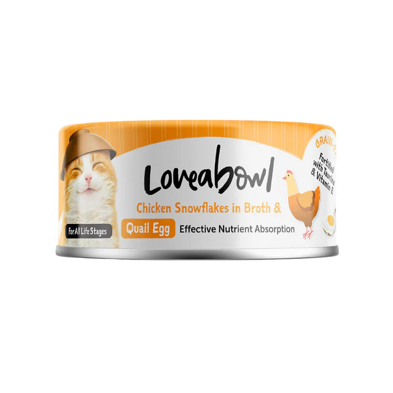 Loveabowl  無穀物 有營嫩雞鵪鶉蛋 70g 貓罐頭