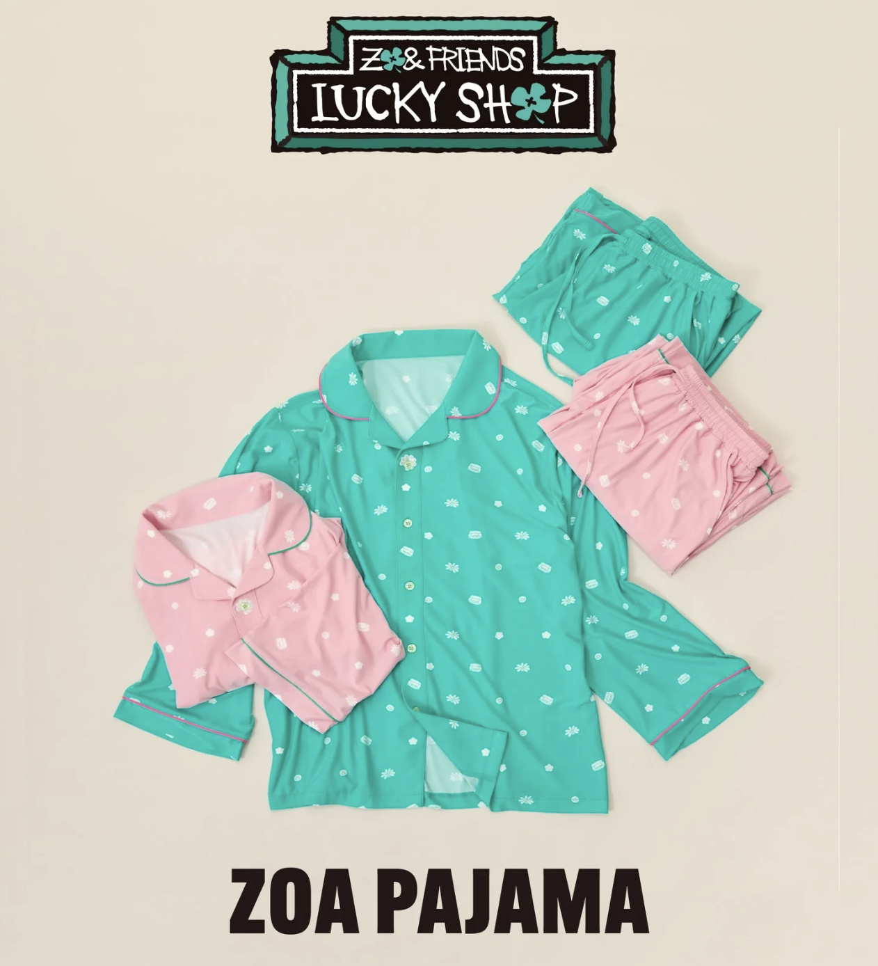 G-Dragon愛貓｜韓國 ZO&FRIENDS ZOA 家居服 睡衣套裝 2色任選｜Pajama Set