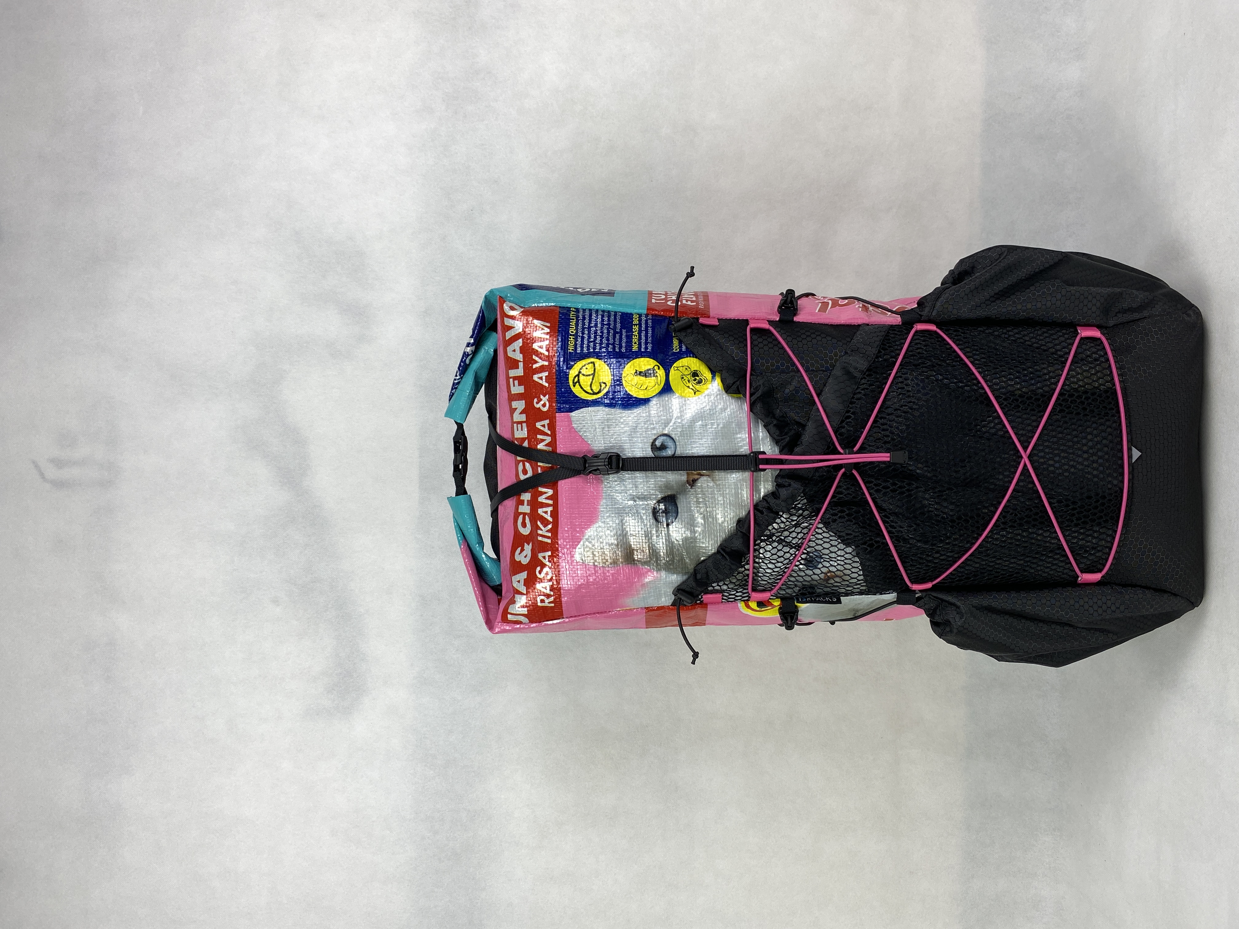 印尼YSR 背包 貓糧袋升級改造 Upcycle 輕量化 ultralight 背包 背囊