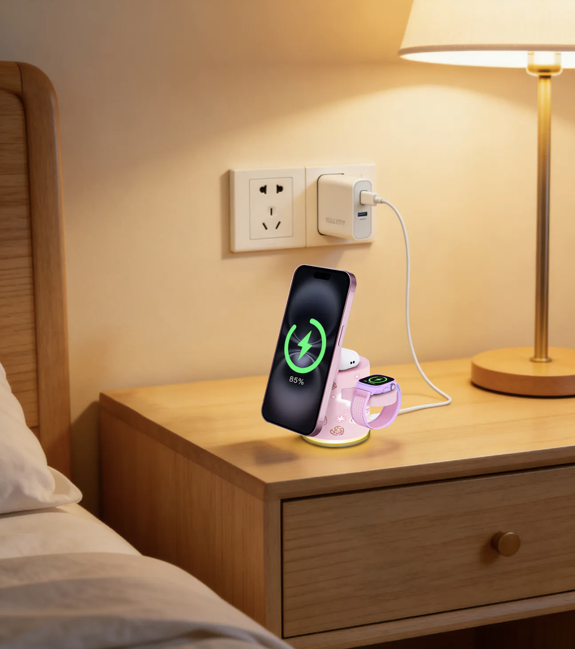 （約4月頭到貨）🎀 XPower x Melody Qi2迷你掌心5合1 MagCharge 15W磁吸無線充電座