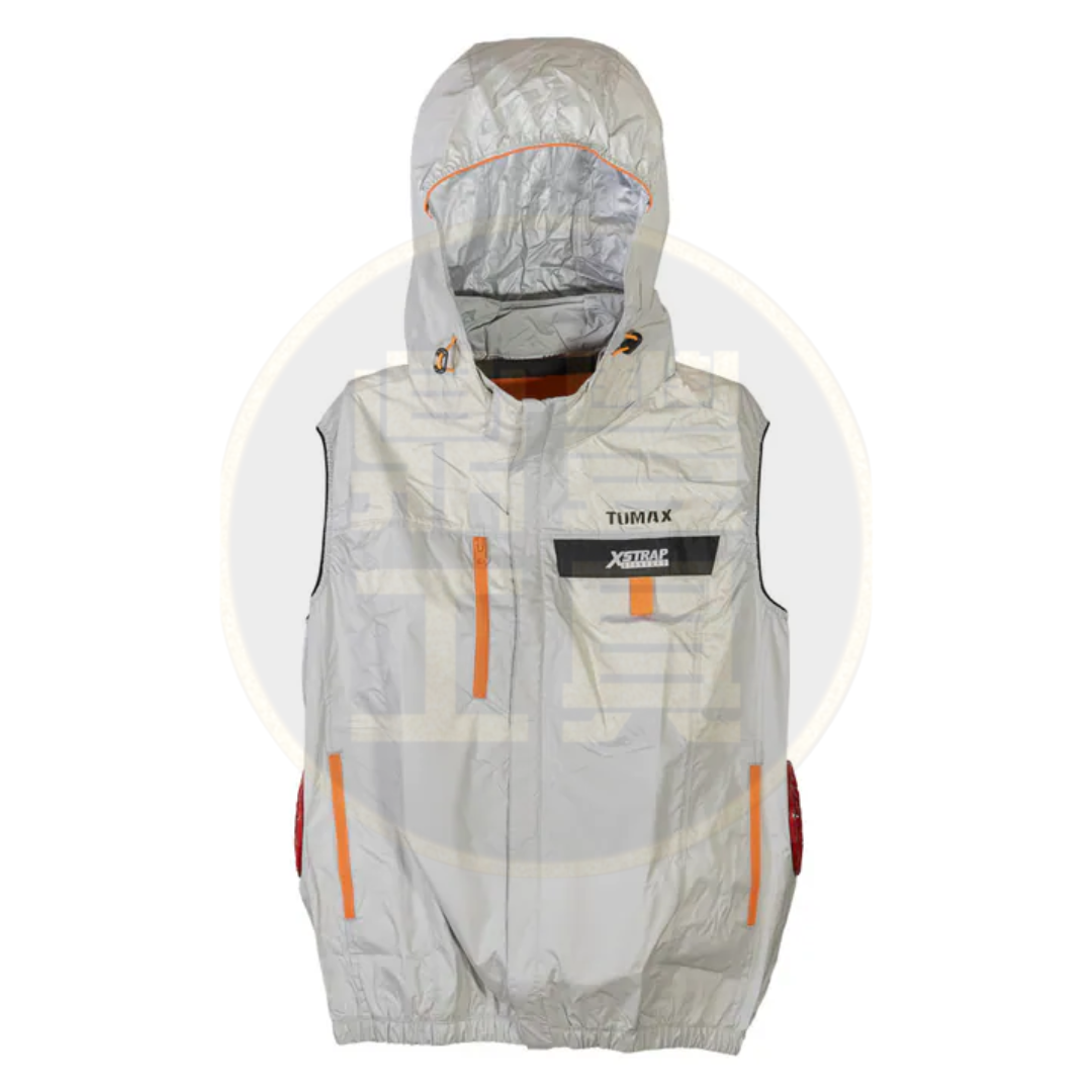 Tumax 24V 灰色背心風扇衫 淨衫 (L/XL/XXL)