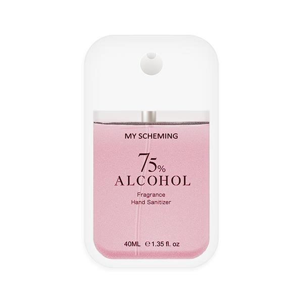 【台灣製】75%酒精洗手噴霧 40ml（玫瑰）