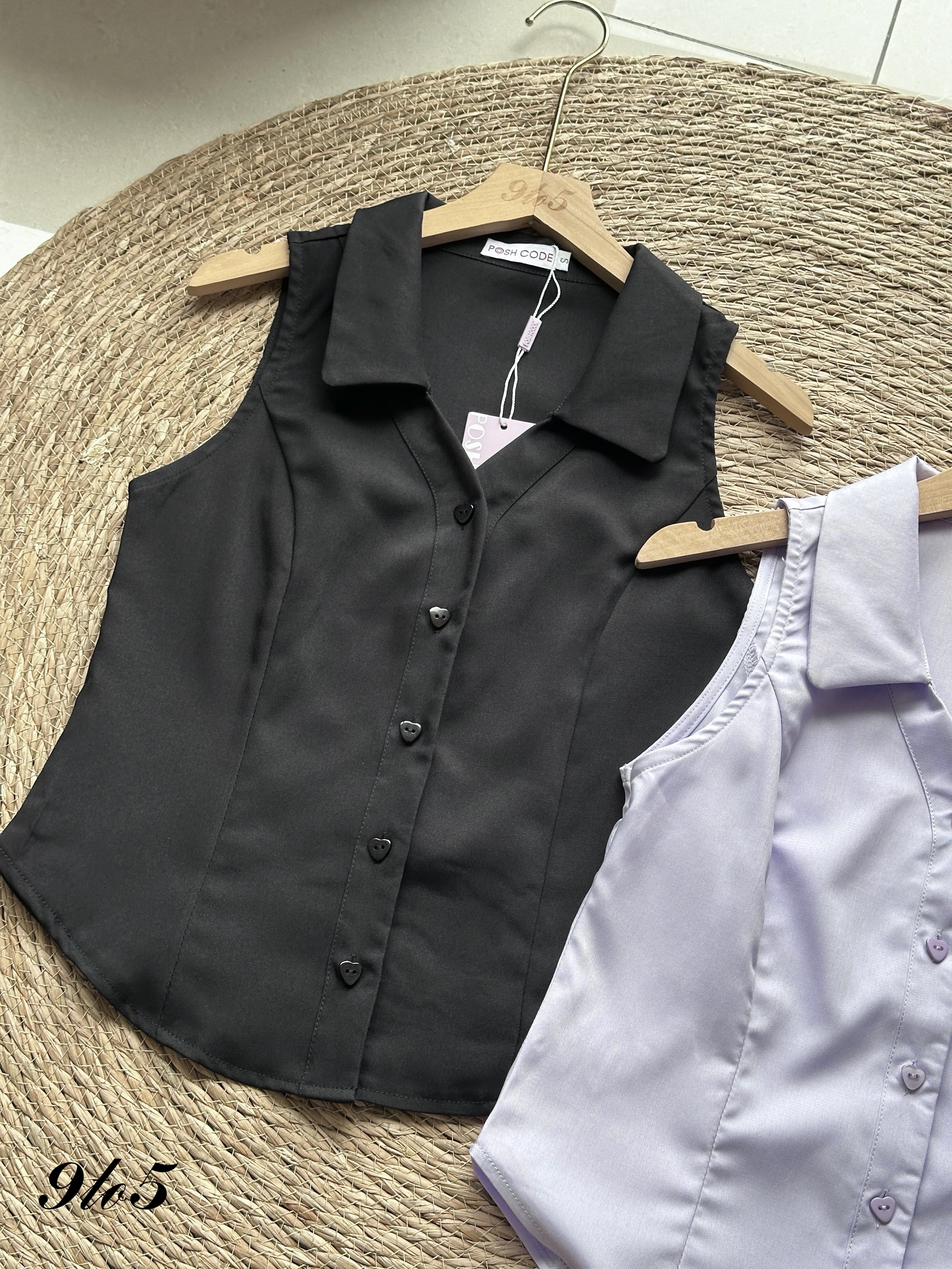 T4111 Halter Neck Sleeveless Top - 4 Colors 